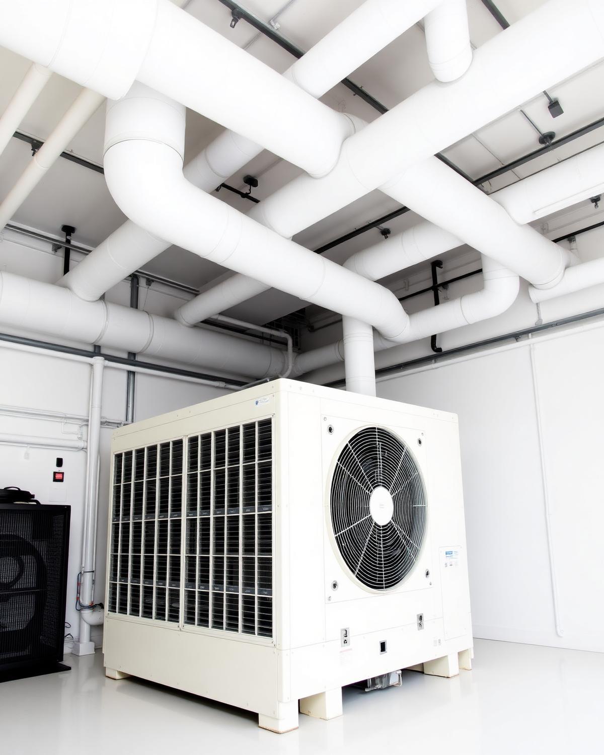 AHU scenting solution fitted to an air handling unit in a commercial plant room